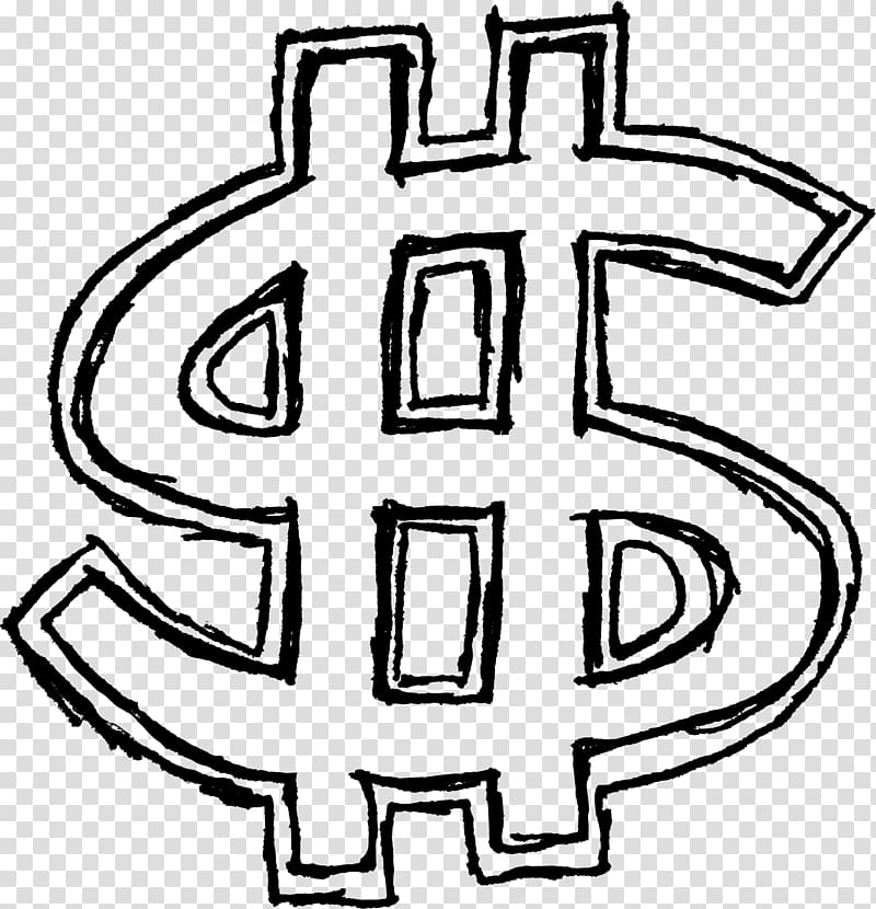 Dollar sign Drawing Money, drawing transparent background PNG clipart