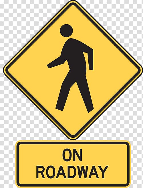 Pedestrian crossing Traffic sign Manual on Uniform Traffic Control Devices Warning sign, warning lines transparent background PNG clipart