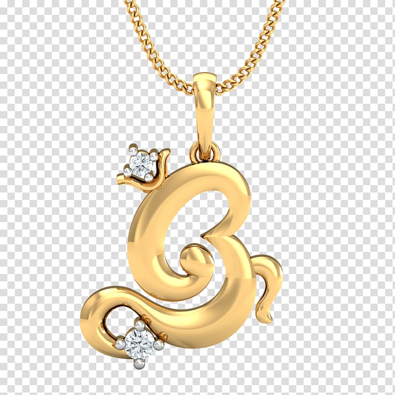 Earring Charms & Pendants Jewellery Diamond Necklace, gold chain transparent background PNG clipart