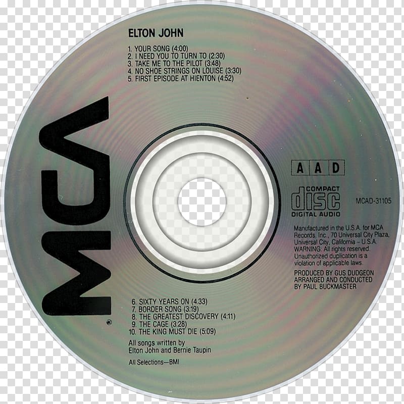 Compact disc Solo Collection The Allnighter Album No Fun Aloud, Elton John transparent background PNG clipart