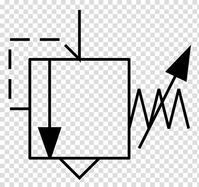 Relief valve Pressure regulator Control valves Piping and instrumentation diagram, symbol transparent background PNG clipart