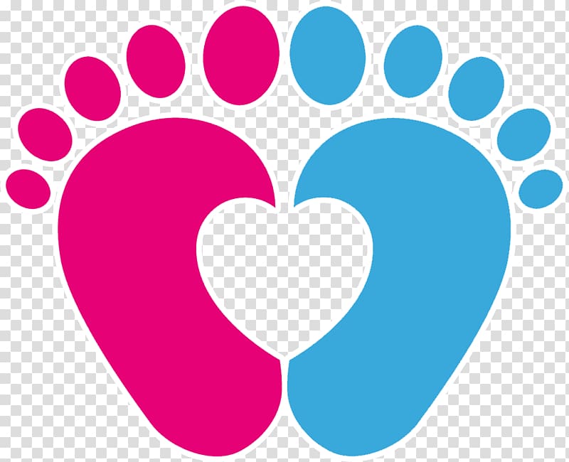 pink and blue footprints , Footprint Infant , baby footprints transparent background PNG clipart