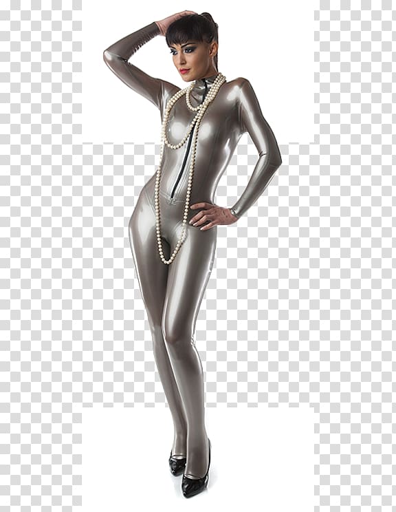 Latex clothing Metallic color Natural rubber Platinum, Latex clothing transparent background PNG clipart