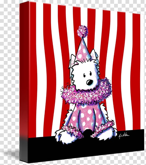 Spoonflower West Highland White Terrier , CIRCUS PINK transparent background PNG clipart