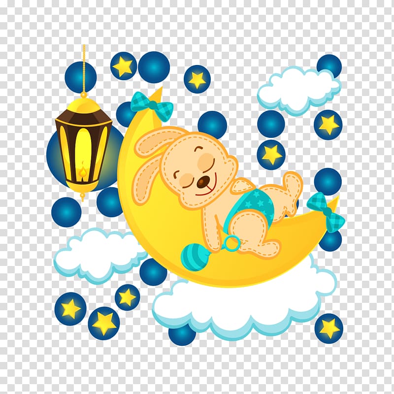 Cartoon Fantasy Moon Star transparent background PNG clipart