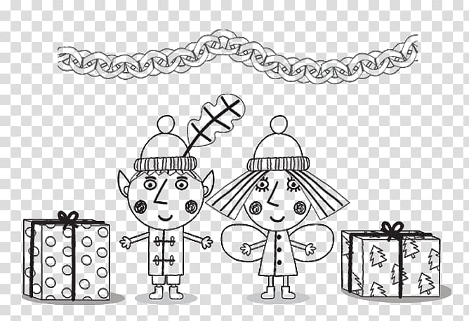 Drawing Coloring book Child Fairy Animated film, ben and holly transparent background PNG clipart