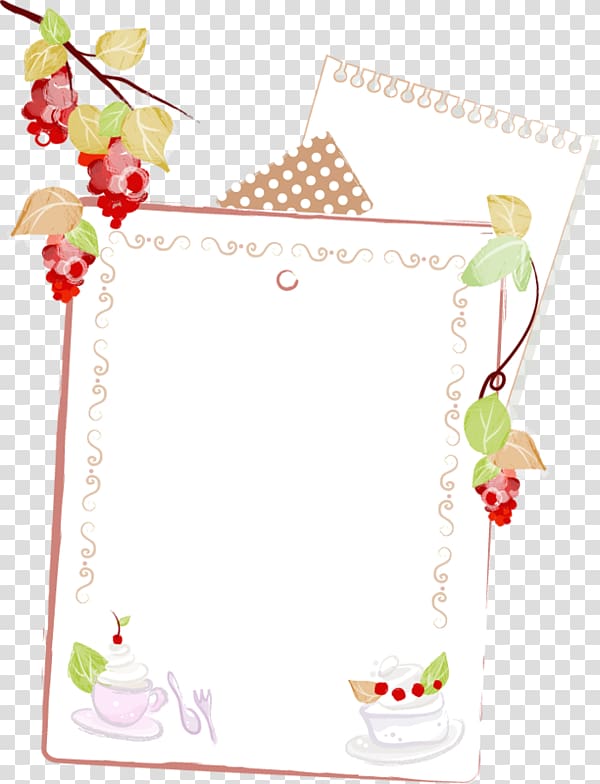 Paper , Floral decoration paper label transparent background PNG clipart