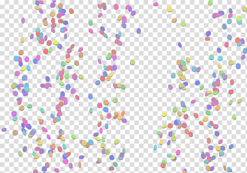 multicolored dots illustration, Rio de Janeiro Paper Birthday Convite Unicorn, Confetti transparent background PNG clipart