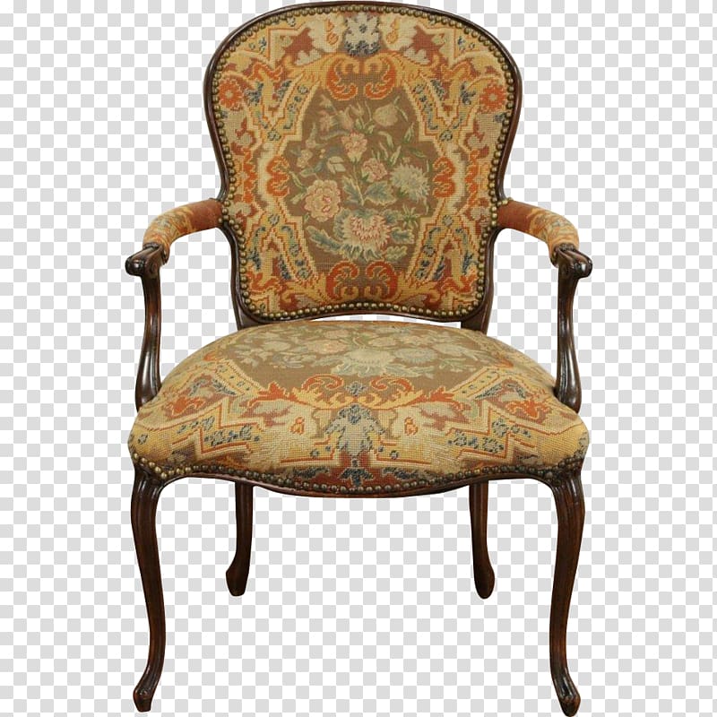 Table Chair Antique furniture Upholstery, Old Couch transparent background PNG clipart