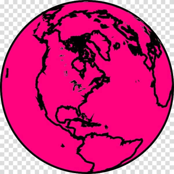 Global Youth Service Day Globe Pink M White, globe transparent background PNG clipart