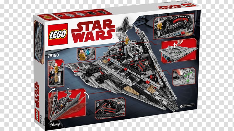 Supreme Leader Snoke LEGO 75190 Star Wars First Order Star Destroyer Lego Star Wars Toy, toy transparent background PNG clipart