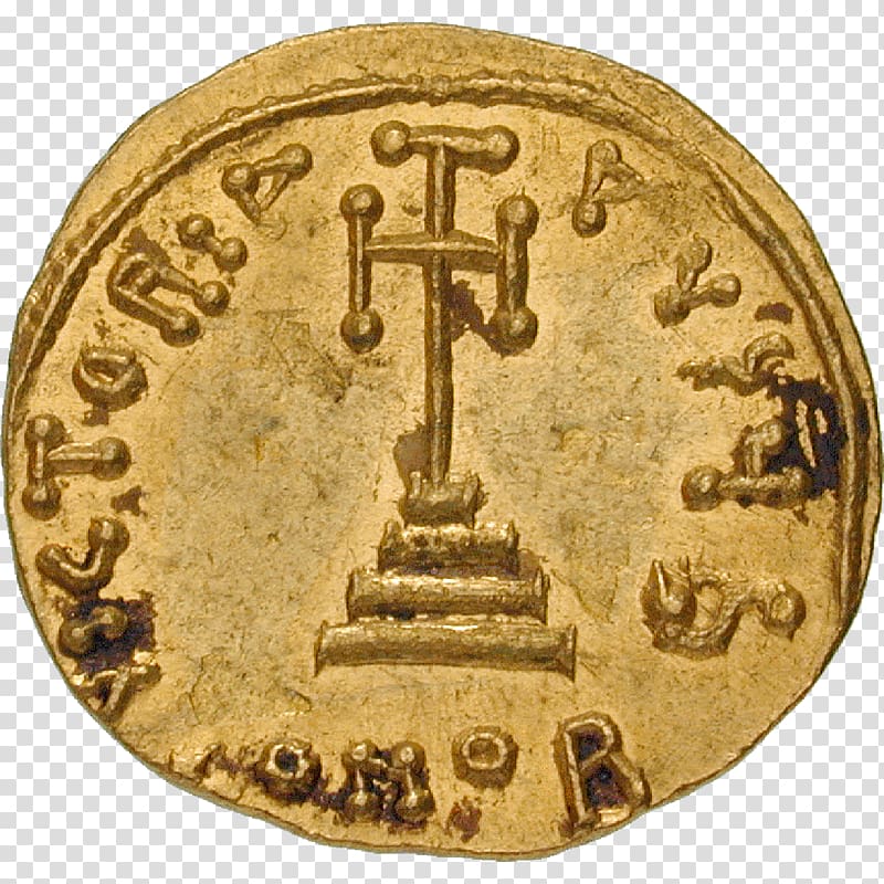 Byzantine Empire Coin Aureus Gold Solidus, Coin transparent background PNG clipart