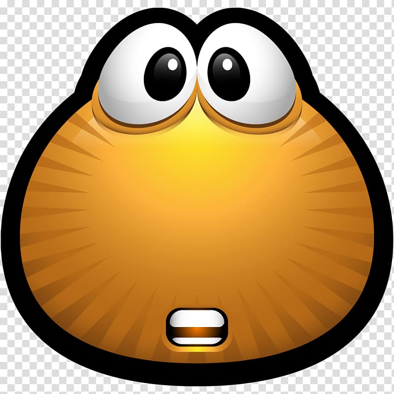 emoticon smiley yellow beak, Brown Monsters 09 transparent background PNG clipart