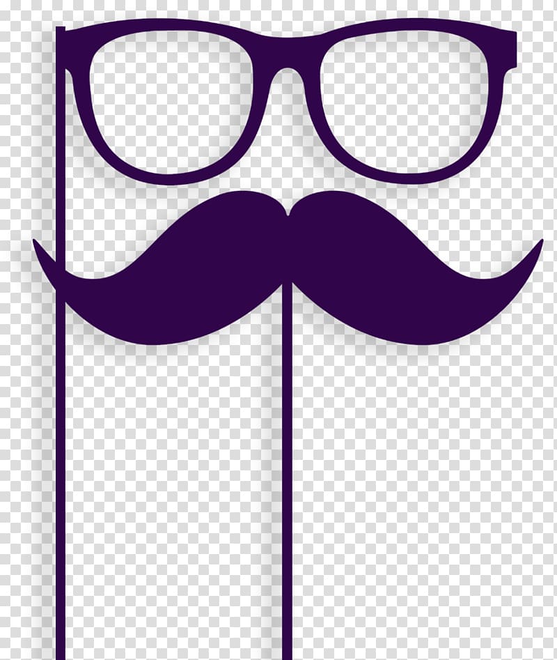 Handlebar moustache Groucho glasses, moustache transparent background PNG clipart