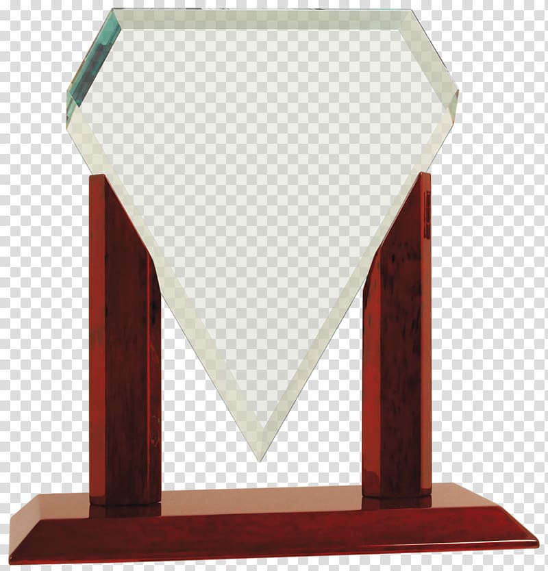Glass etching Trophy Award Commemorative plaque, award transparent background PNG clipart