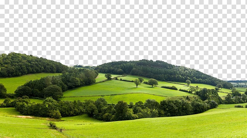 England Wales Rural area Panorama, Green fields transparent background PNG clipart