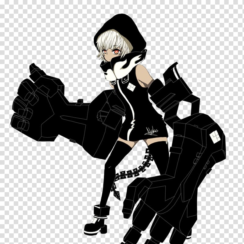 Black Rock Shooter Fan art Anime Drawing, Hard Rock transparent background PNG clipart