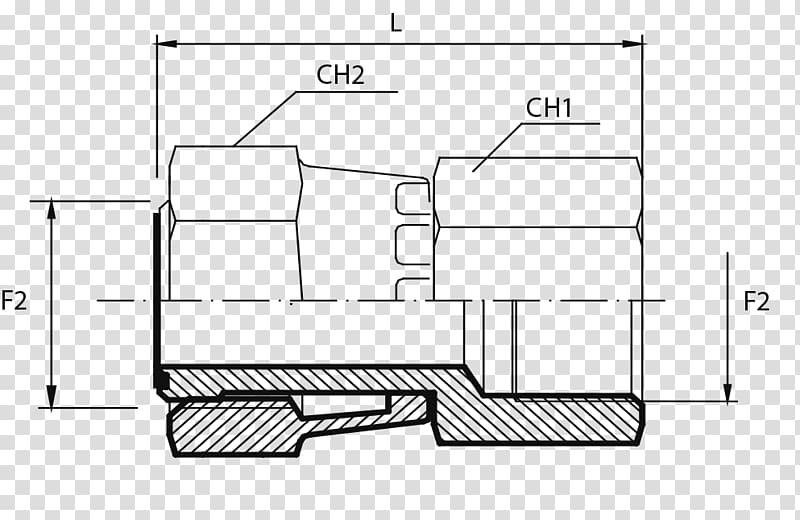 Pressure Screw thread ORFS Fluid Technical drawing, others transparent background PNG clipart