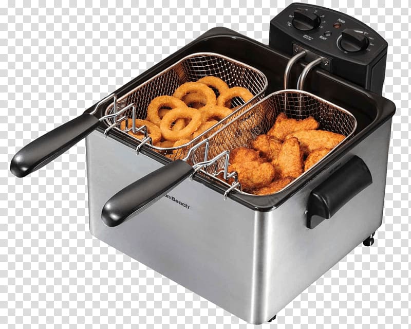 Deep Fryers Hamilton Beach Brands Home appliance Kitchen Air fryer, kitchen transparent background PNG clipart
