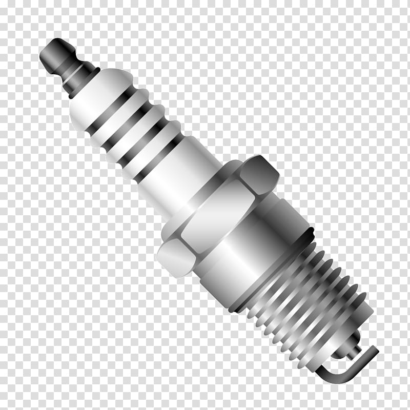 gray spark plug illustration, Car Spark plug Icon, Metallic automotive spark plugs transparent background PNG clipart