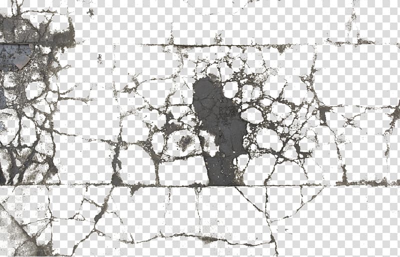 Paper Decal Concrete Tile Material, crack transparent background PNG clipart