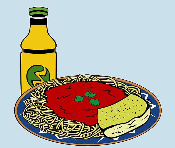 Spaghetti with meatballs Pasta Marinara sauce Italian cuisine Garlic bread, Ff transparent background PNG clipart
