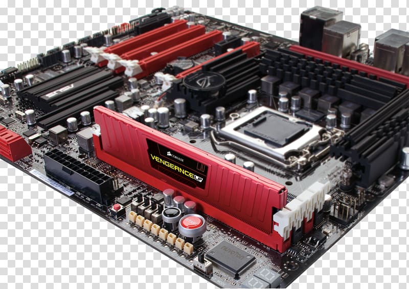 Graphics Cards & Video Adapters Motherboard Computer System Cooling Parts Computer hardware DDR3 SDRAM, Ddr Sdram transparent background PNG clipart