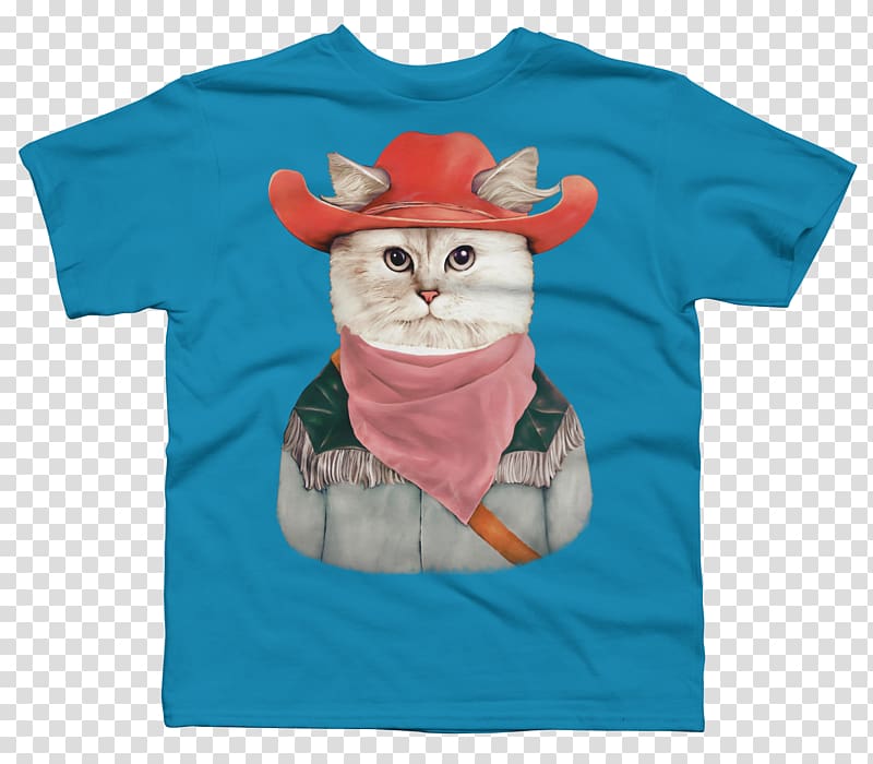 T-shirt Cat Kitten Painting Tabrez Mirza \'Tees Maar\' Khan, cat lover t shirt transparent background PNG clipart