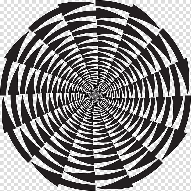 Optical illusion Optics Fraser spiral illusion Barberpole illusion, vortex transparent background PNG clipart