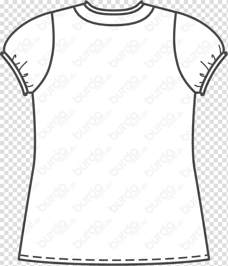 T-shirt Pattern Burda Style Fashion Blouse, crepe de chine transparent background PNG clipart