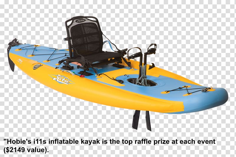Kayak fishing Hobie Cat Boat Inflatable, big bass kayak transparent background PNG clipart