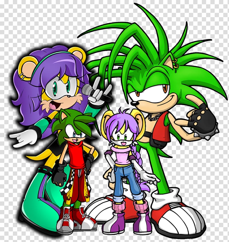 Sonic the Hedgehog Manic the Hedgehog Espio the Chameleon Mania, others transparent background PNG clipart