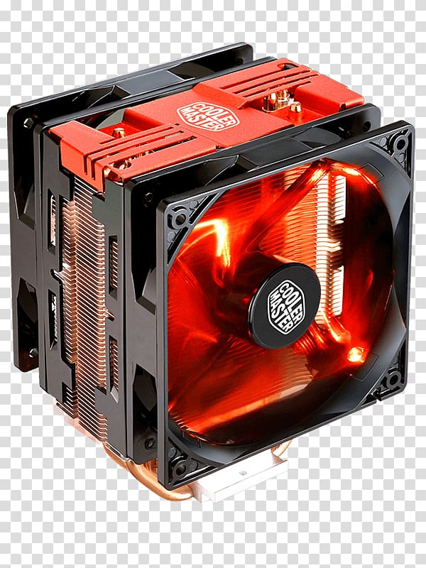 Cooler Master Hyper 212 LED Turbo Computer System Cooling Parts Socket AM4 Fan, fan transparent background PNG clipart