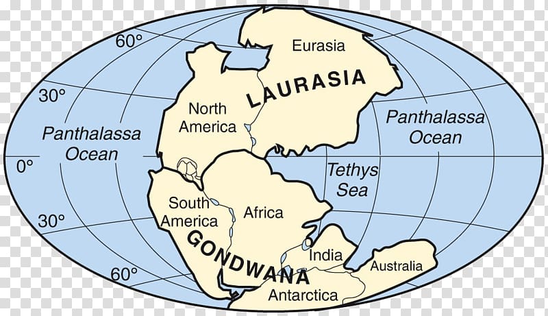 Panthalassa Laurasia Pangaea Gondwana Tethys Ocean, earth transparent background PNG clipart