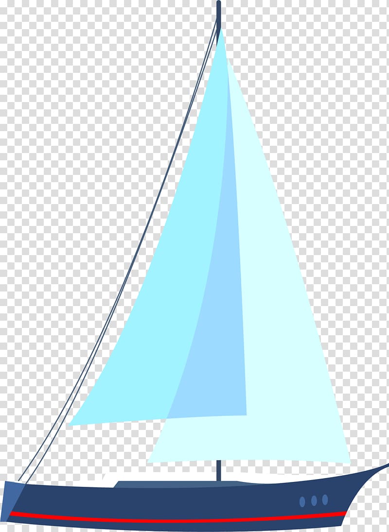 Sailing ship Boat, Blue sailing ship transparent background PNG clipart
