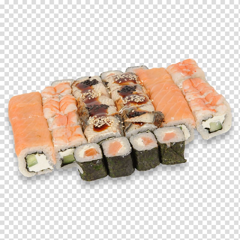 California roll Sashimi Gimbap Sushi 07030, sushi transparent background PNG clipart