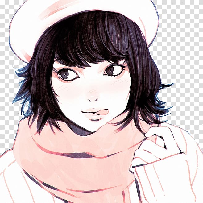 Drawing Anime Art Illustration, Hat girl transparent background PNG clipart