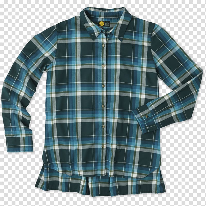 Long-sleeved T-shirt Flannel, plaid transparent background PNG clipart