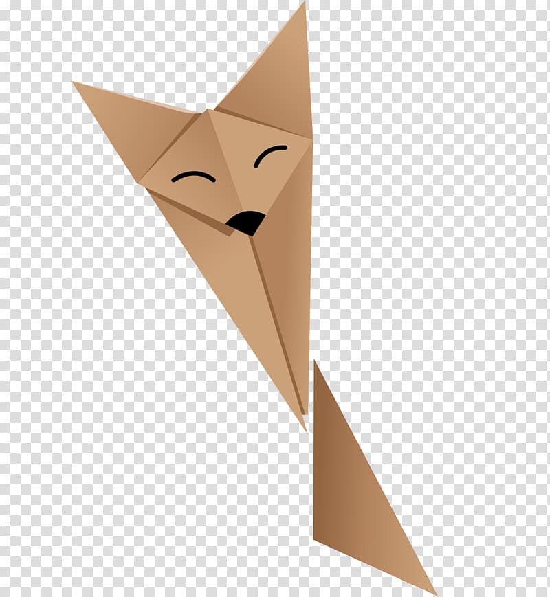Paper Origami, Origami fox transparent background PNG clipart