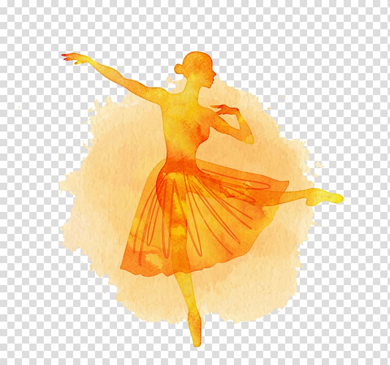 woman dancing valley illustration, Ballet Dancer Watercolor painting, Watercolor dancers transparent background PNG clipart