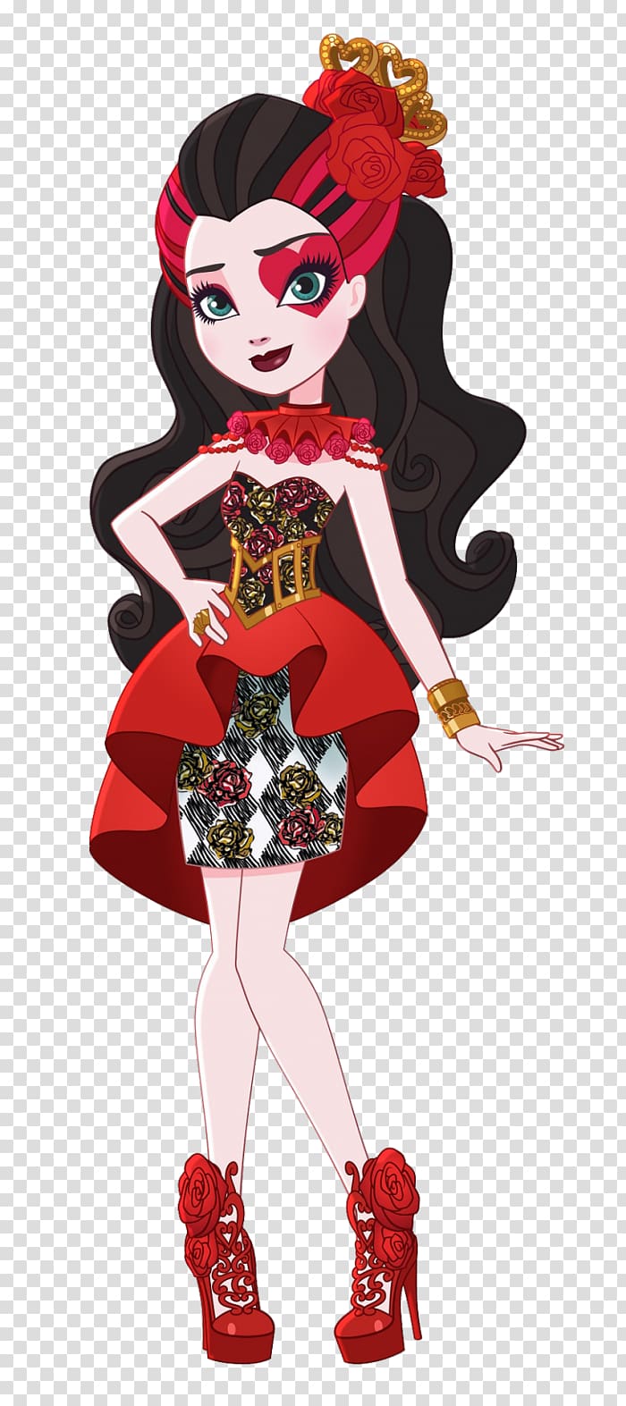 Queen of Hearts Ever After High Doll Alice\'s Adventures in Wonderland Monster High, queen transparent background PNG clipart