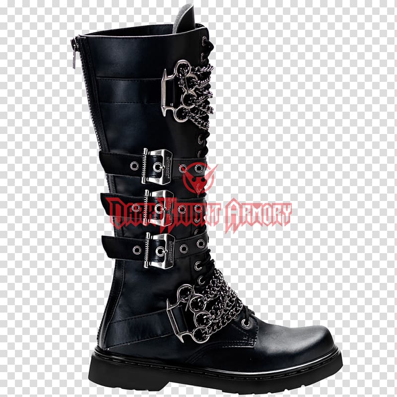 Knee-high boot Combat boot Shoe Gothic fashion, boot transparent background PNG clipart