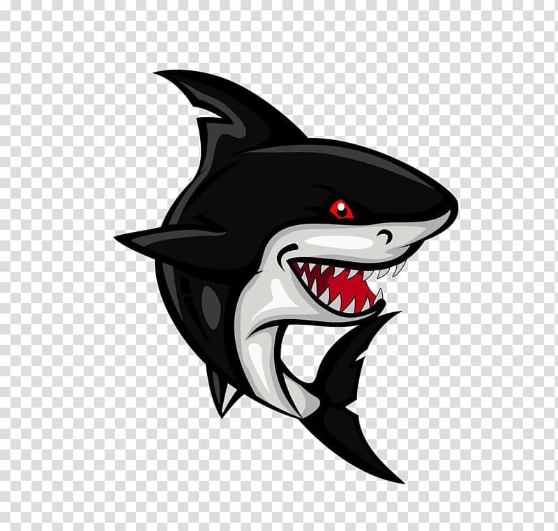 black and gray shark , Shark Cartoon , Cartoon shark transparent background PNG clipart