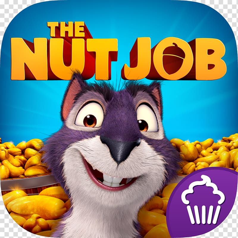 The Nut Job (The Official App) Surly Cupcake Digital Animated film, nut job transparent background PNG clipart