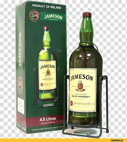 Jameson Irish Whiskey Teeling Distillery Distilled beverage, Jameson Taillon transparent background PNG clipart