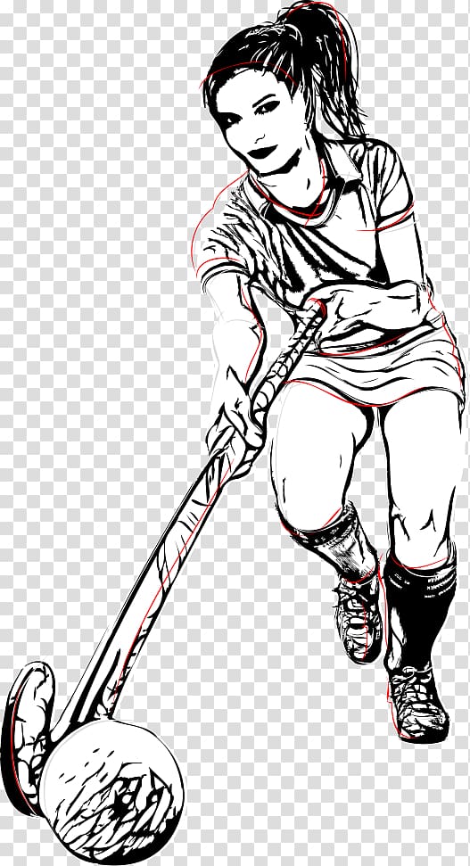 hockey clip art black and white