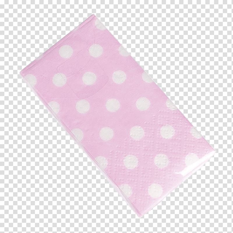 pink and white polka-dot table napkin, Pocket Tissues White and Pink transparent background PNG clipart