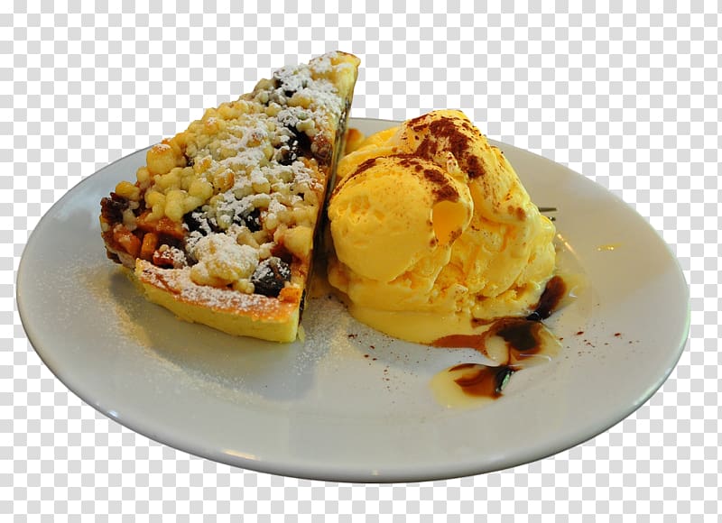 Ice cream Apple pie Pie xe0 la Mode Dessert, Delicious apple pie transparent background PNG clipart