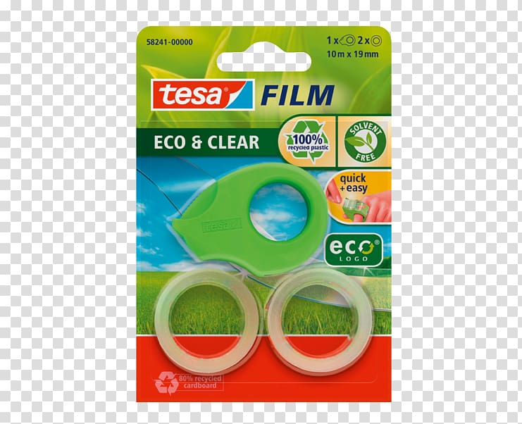 Adhesive tape Tape dispenser TESA SE Box-sealing tape, Eco transparent background PNG clipart