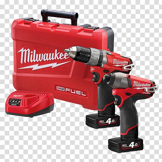 Milwaukee Electric Tool Corporation Cordless Milwaukee M12 Fuel Compact Screwdriver Impact driver, nut driver combo transparent background PNG clipart